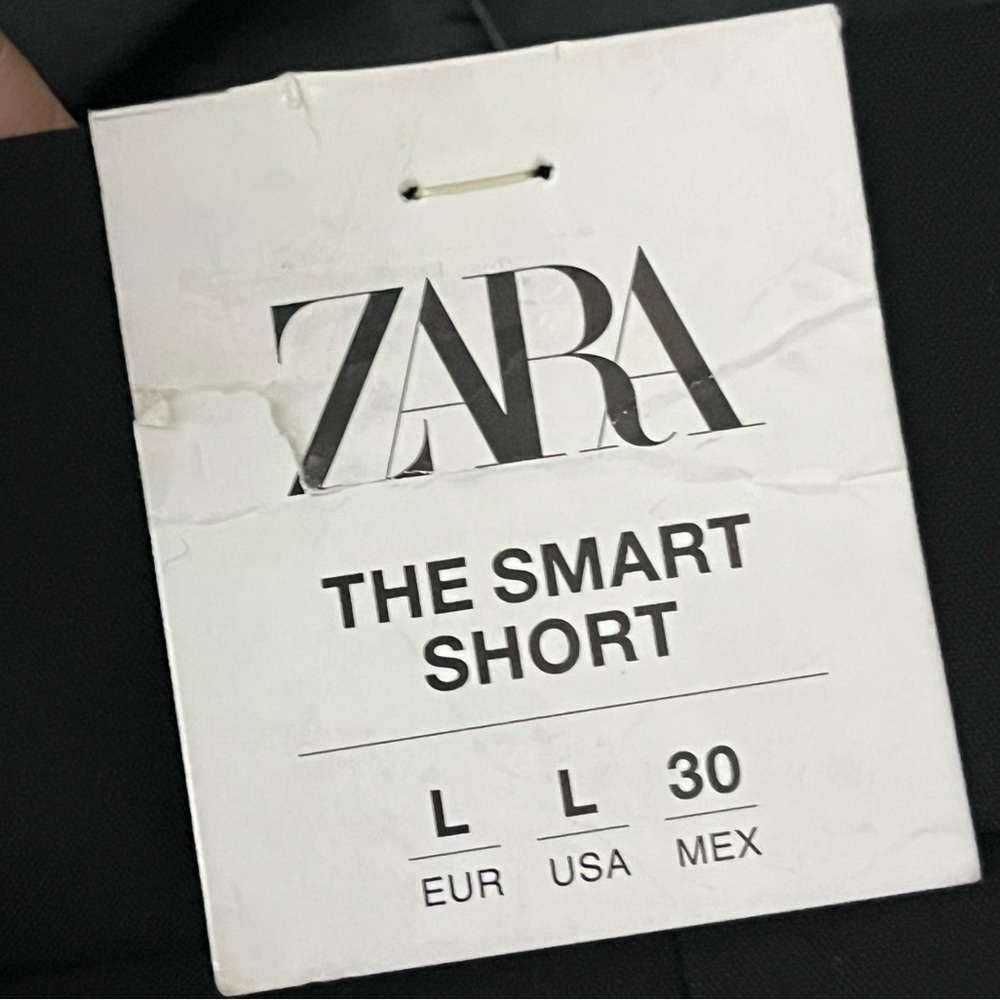 NWT ZARA Black Shorts‎ Sz Large